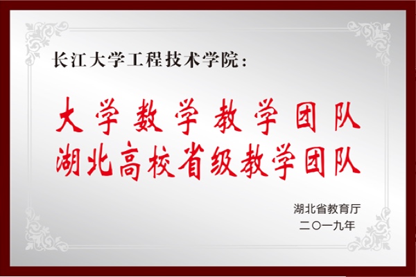 大学数学教学团队湖北高校省级教学团队